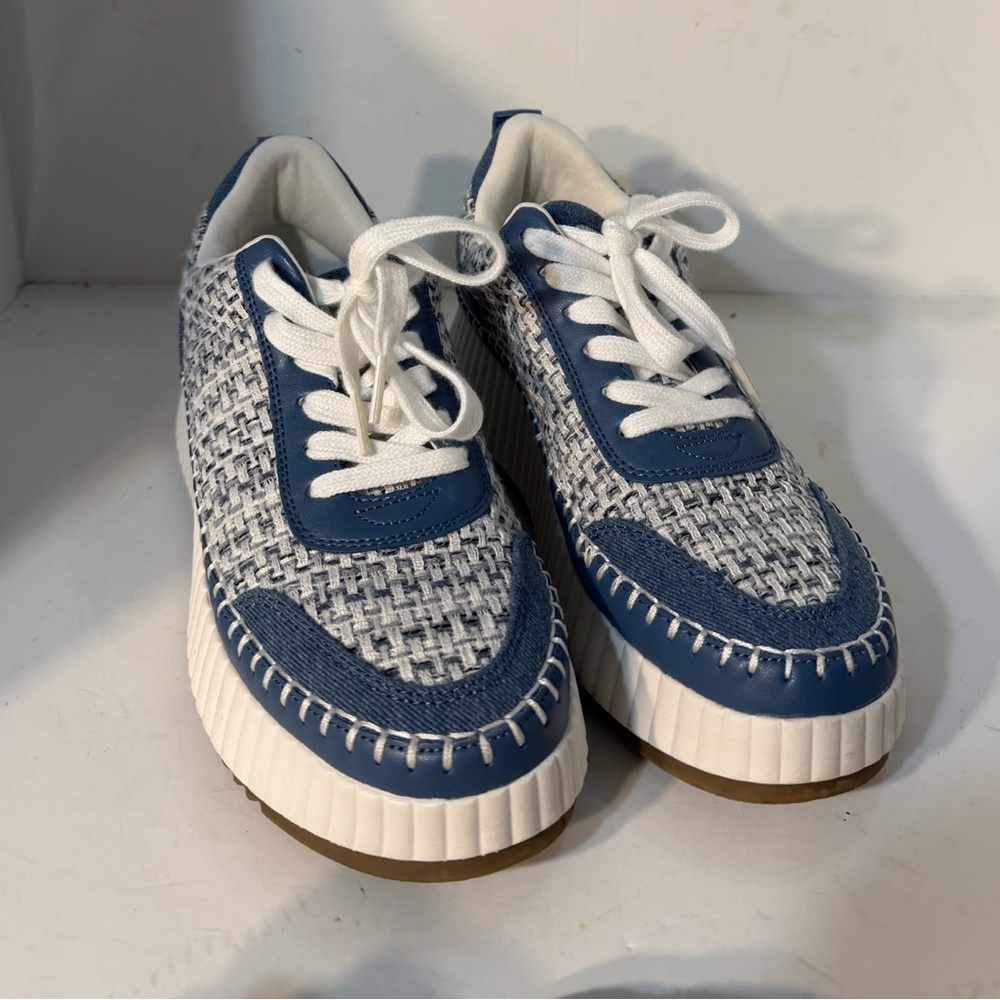 Universal Thread Denim / White Patterned Tweed Pl… - image 2